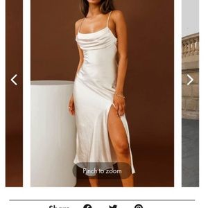 COPY - NWT Selfie Leslie slip dress in champagne. Size small. Tags still attach…